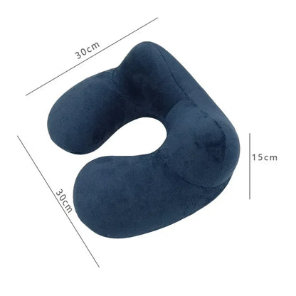 U-shaped Inflatable Travel Pillows Portable Air Pillow Neck Support Cushion Comfortable Sleeping Pillow Press To Inflate Pillow