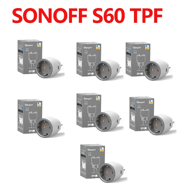 SONOFF S60 TPF EU Wifi Smart Plug 16A Current Smart Socket With Energy Monitoring Remote Control Timer Voice Control Smart Scene