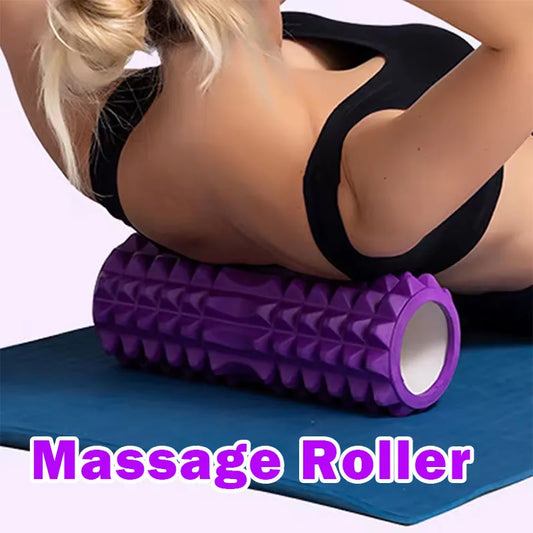 1pc Foam Massage Roller, Hollow Yoga Column Fitness Equipment for Muscle Massage, Physiotherapy and Sports Rehabilitation Rolle