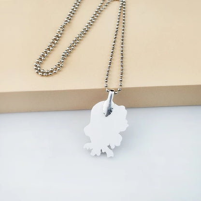 Cartoon Axolotl Acrylic Necklace Pendants Charms Resin Epoxy Handmade Crafts Jewelry Gifts