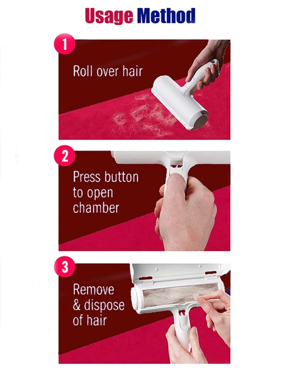 Pet Hair Remover Lint Rollers Brushes Clothes Hairball Remover Brush Dust Sticky Cleaner Fur Zapper Clean Pet Hair Tools