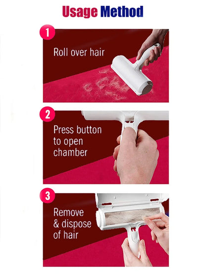 Pet Hair Remover Lint Rollers Brushes Clothes Hairball Remover Brush Dust Sticky Cleaner Fur Zapper Clean Pet Hair Tools