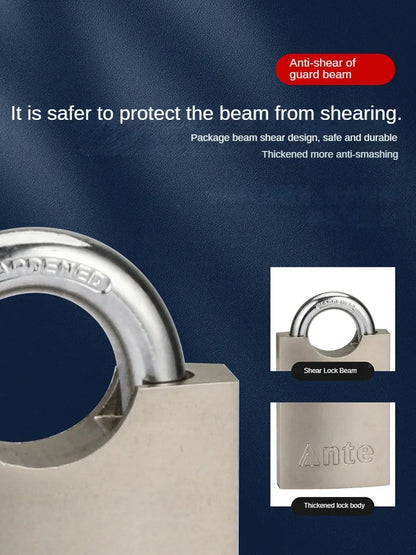 Solid Arc Disc Padlock Stainless Steel Shackle Pad Lock With High Quality Door Lock Household Small Lock Head locks