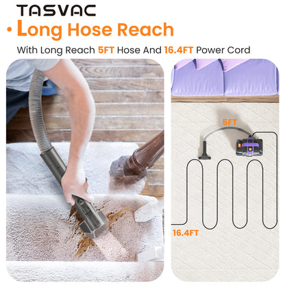 TASVAC C7 Portable Carpet & Upholstery Cleaner Machine for Pets, Stairs, Couch Area Rugs, Upholstery, Car Seat