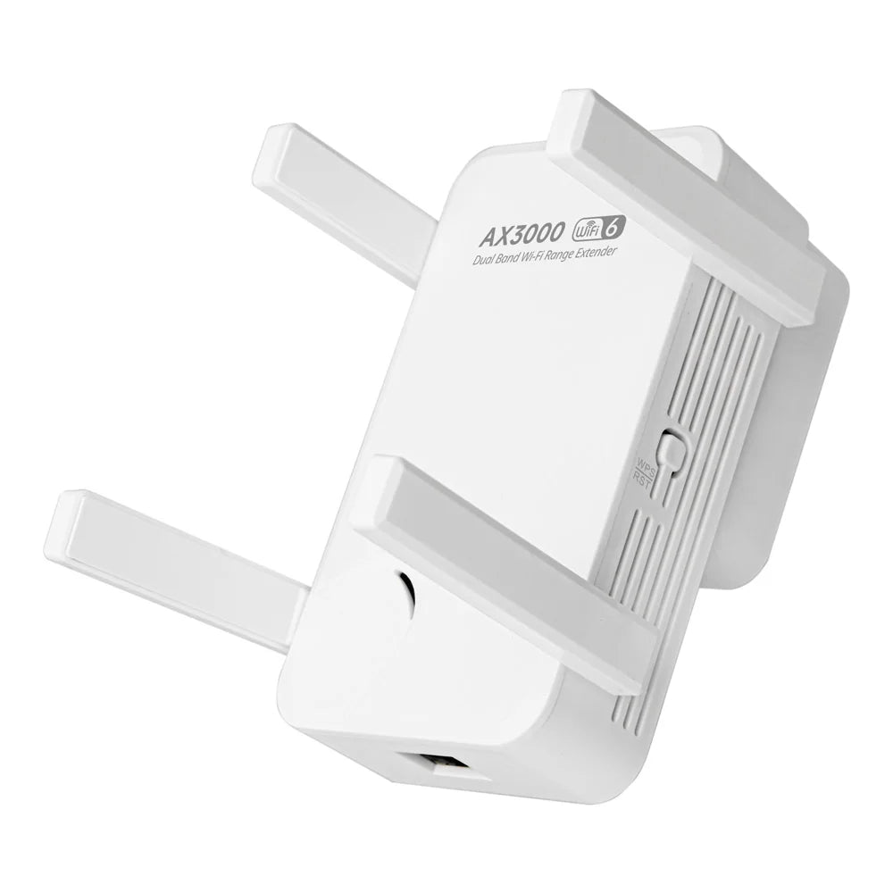 3000Mbps WiFi Repeater Dual Band 2.4Ghz 5GHz Wireless WiFi Extender WiFi 6 Amplifier Range Extender Wi-Fi Booster Range Signal