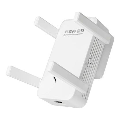 3000Mbps WiFi Repeater Dual Band 2.4Ghz 5GHz Wireless WiFi Extender WiFi 6 Amplifier Range Extender Wi-Fi Booster Range Signal