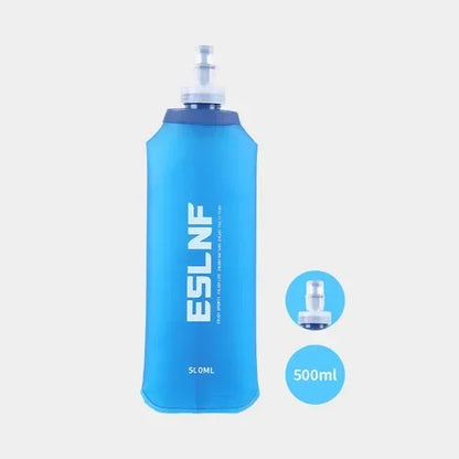 500ml Outdoor Sport Camping Running Sport Bicycle Soft Water Bottle Folding TPU Soft Flask Water Bag
