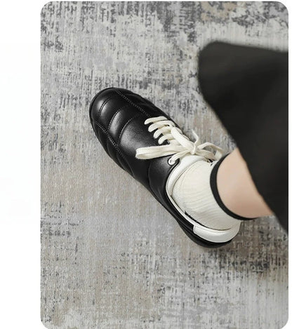 Women's Shoes Spring New Fashion Casual Shoes College Style Wide Toe Soft Comfortable Flat Shoes Outdoor Casual Sports Shoes