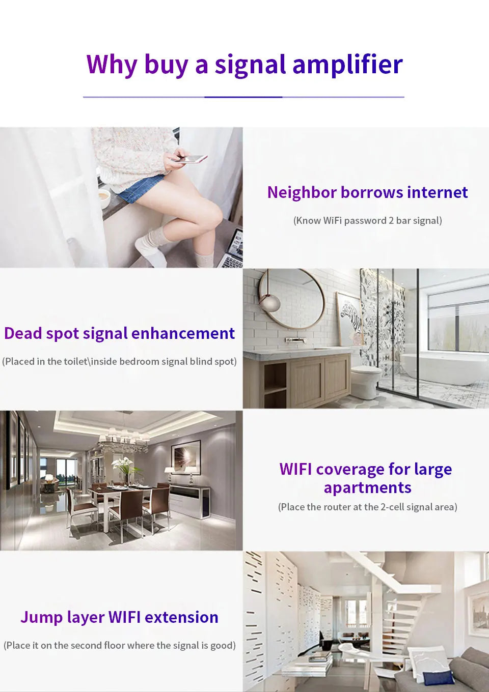 WiFi Repeater 300Mbps WiFi Extender Amplifier WiFi Booster Wi Fi Signal 802.11N Long Range Wireless Wi-Fi Repeater Access Point