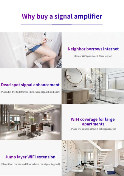 WiFi Repeater 300Mbps WiFi Extender Amplifier WiFi Booster Wi Fi Signal 802.11N Long Range Wireless Wi-Fi Repeater Access Point