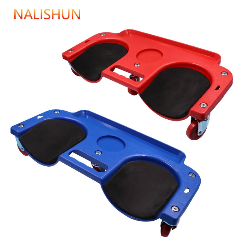 Rolling Knee Protection Pad with Wheels Built in Foam Padded Per for Car Repairman, Fitter, Repairman, Protective Gear Pulley