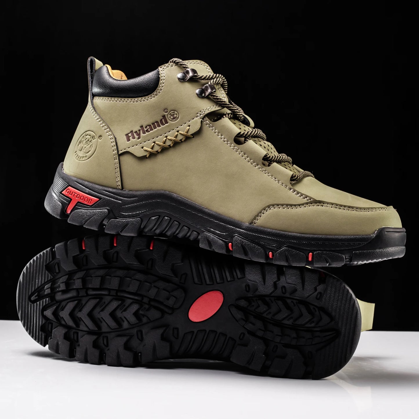 FLYLAND Fashionable  Ankle Boots Men Casual Sneakers Work Office Shoes