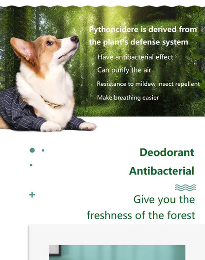 Natural Scented Pet Spray, Fresh Dog, Cat Body Perfume, Scent Deodorant, Remove Odor, Deodorant, Safety, 500ml