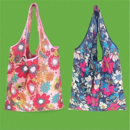 Foldable Shopping Bags for Groceries Recyclable Grocery Tote Pouch Eco-Friendly Heavy Duty Washable Shopping Bag