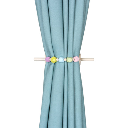 Wooden Curtain Holder Curtain Tieback Hanging  wooden Curtain rope Ball Tie Back Curtain Straps Home Decoration