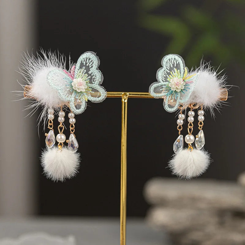 Children's Accessories Hanfu Headwear Chinese Style Hair Accessories Girls' Hair Clips Accessories Pair Clips