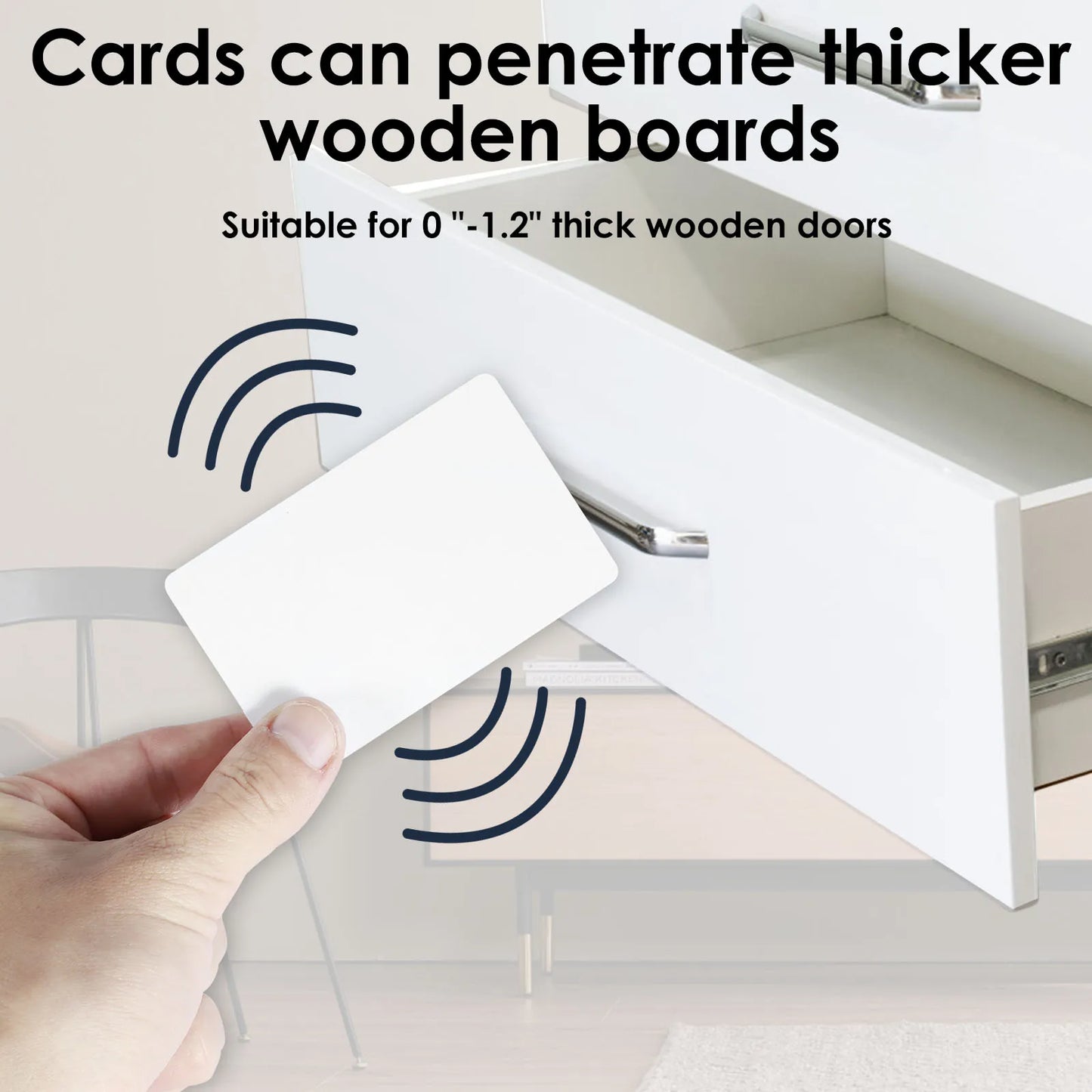 Hidden Electronic Cabinet Lock Programmable DIY Rfid Security File Drawers Knit Protecting Privacy and Security Battery Operated