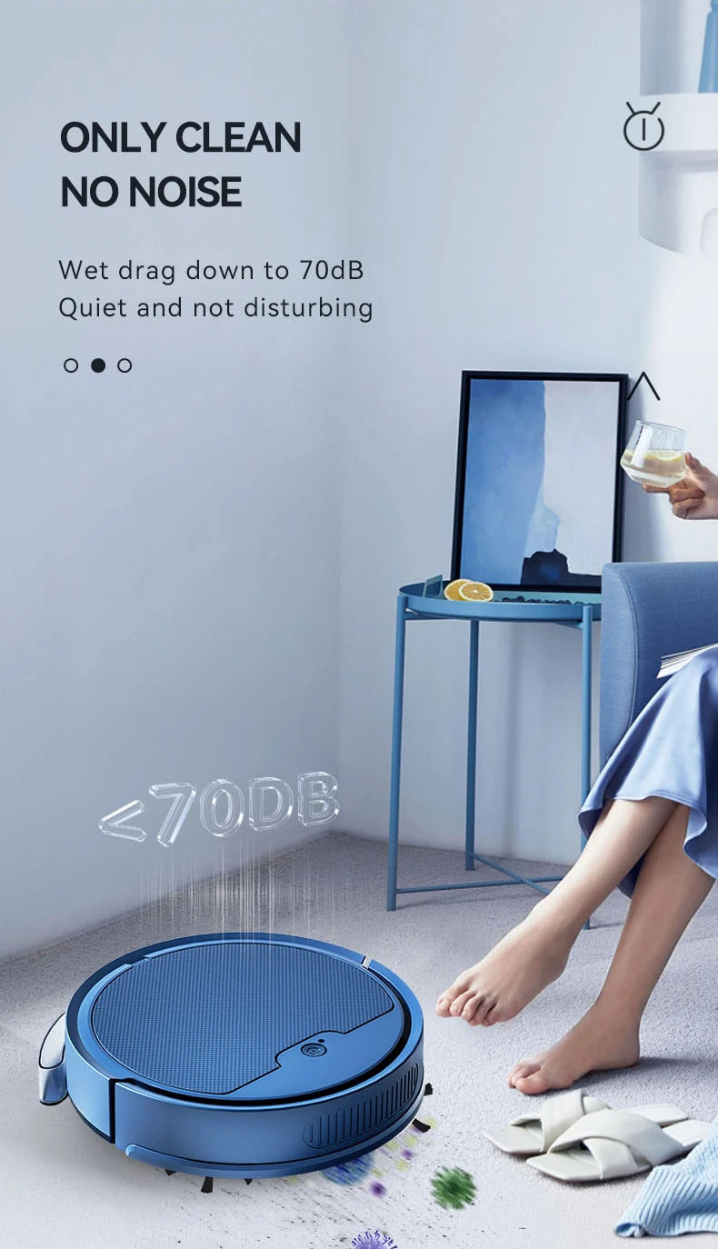 2024 New Automatic Sweeping Robot Vacuum Cleaner APP Control Water Tank Sweep And Wet Mopping Vacuum Clean Intelligent Robot