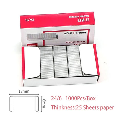 24/6 Staples Office Staples  1000 / Box Office, Cultural And Educational Supplies / Office Binding Supplies / Staplers