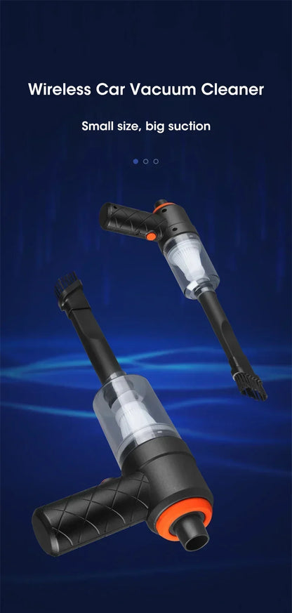 Cordless Car Vacuum Cleaner - Handheld High-Power Suction for Auto & Home, Portable Mini Vacuum with Strong Blowing Function