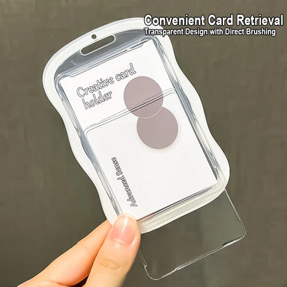 1 Set Student Slide Cover Card Set Meal Card Bus Card ID Protection Set Access Card Campus Card