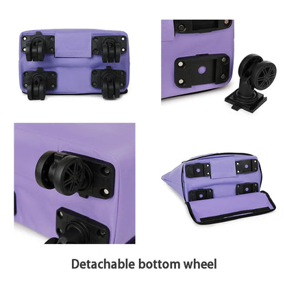 Travel bag, large capacity swivel wheel travel bag, supermarket shopping tote bag, travel luggage storage bag