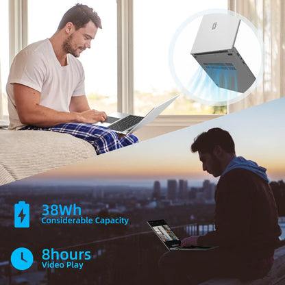 17.3-Inch Display Laptop Intel N5095 8GB 16GB RAM 256GB 512GB SSD windows 1600*900 Notebook Office Study Computer PC