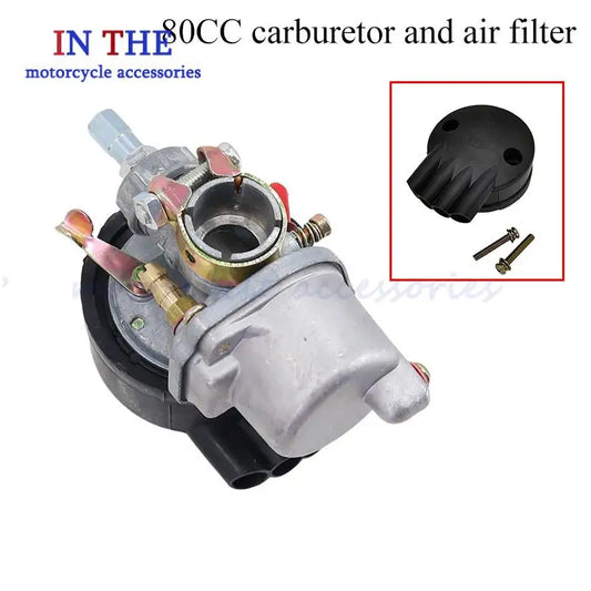 Carburetor With Air Filter For 60cc 66cc 80cc Carburetor 2 Stroke Engine Motorized Bicycle Carb Carby Motorcycle Bike Parts