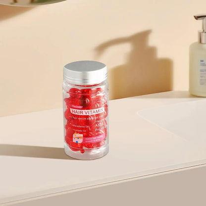 Smooth Silky Hair Vitamin Capsule Keratin Complex Oil Hair Care Repair Damaged Hair Serum Nourishing Moroccan Hair Oil