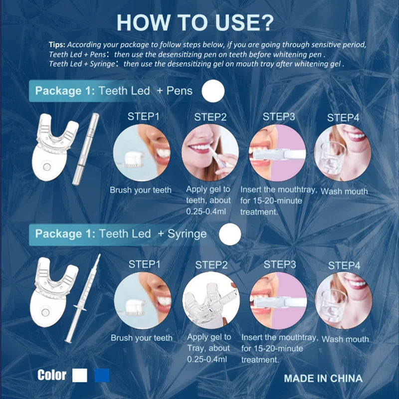 LED Teeth Whitening Light Whitening Blue Light UV Light Bleaching Laser Teeth Bleaching Whiten Lamp Personal Dentals Treatments