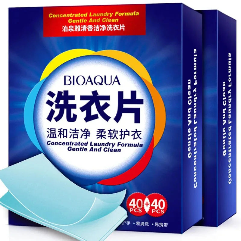 40-120Pcs Efficient Detergent New Fragrance Formula Strong Deep Cleaning Detergent Easy Dissolve Laundry Soap Tablets