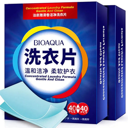 40-120Pcs Efficient Detergent New Fragrance Formula Strong Deep Cleaning Detergent Easy Dissolve Laundry Soap Tablets