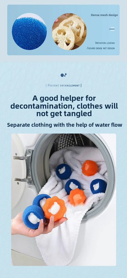 Washing Machine Lint Catcher Reusable Pet Hair Remover Ball Laundry Filter Wool Fur Collector Home Cleaning Essential