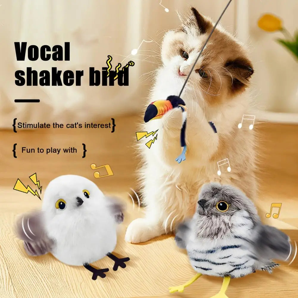 Interactive Flapping Cat Toys Rechargeable Motion Activated Automatic Cat Toys for Indoor Cats Enrichment Toy for Hunting And Ki