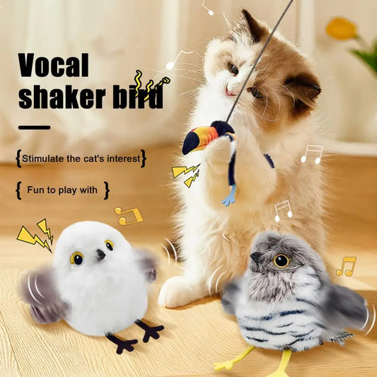 Interactive Flapping Cat Toys Rechargeable Motion Activated Automatic Cat Toys for Indoor Cats Enrichment Toy for Hunting And Ki