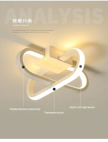 LED Strip Aisle Ceiling Lights Modern Minimalist Living Room Lamps For Balcony Entrance Staircase Home lighting Led 3 color