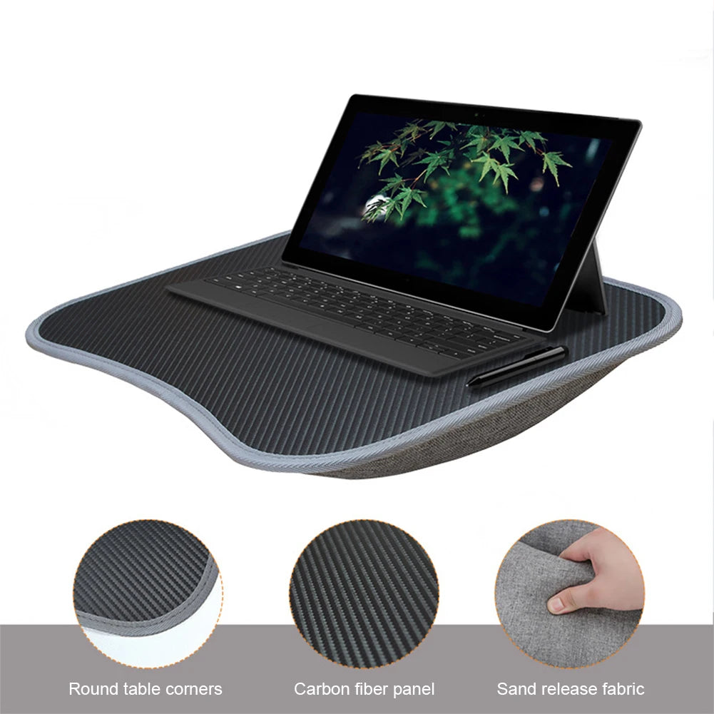 Laptop Lap Desk with Soft Pillow Cushion Multifunctional Laptop Desk Writing Padded Tray for Work Game