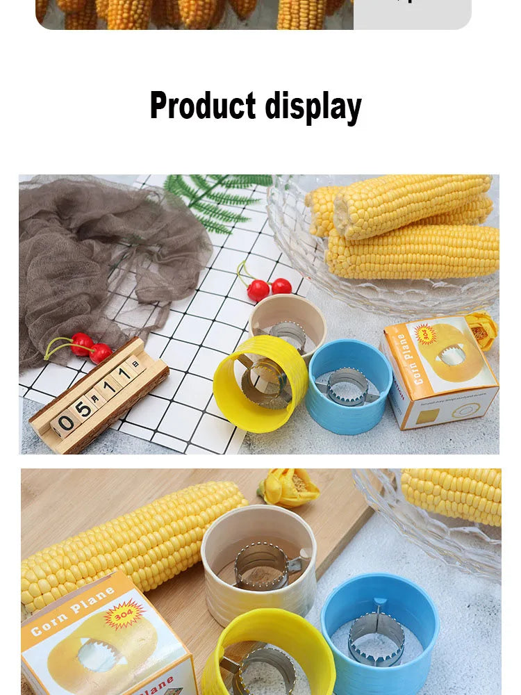 Stainless Steel Corn Thresher Fruit Vegetable Tools Easy Peeling Corn Thresher Peeler Corn Cob Remover Kitchen Accessories