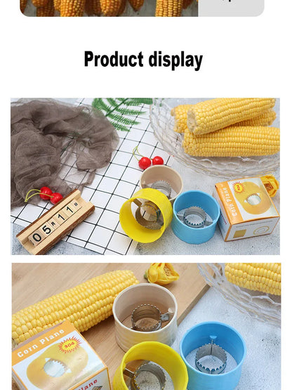 Stainless Steel Corn Thresher Fruit Vegetable Tools Easy Peeling Corn Thresher Peeler Corn Cob Remover Kitchen Accessories