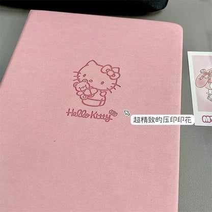 Hello Kitty Notebook animated Pink student notepad Sanrio Cute cartoon memo Diary Office stationery gift for children