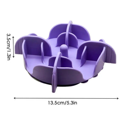 Pet Bowl Slow Feeder | Silicone Dog Slow Feeder Bowl Large Breed | Pet Slower Food Feeding Dishes Interactive Bloat Stop Dog Bow