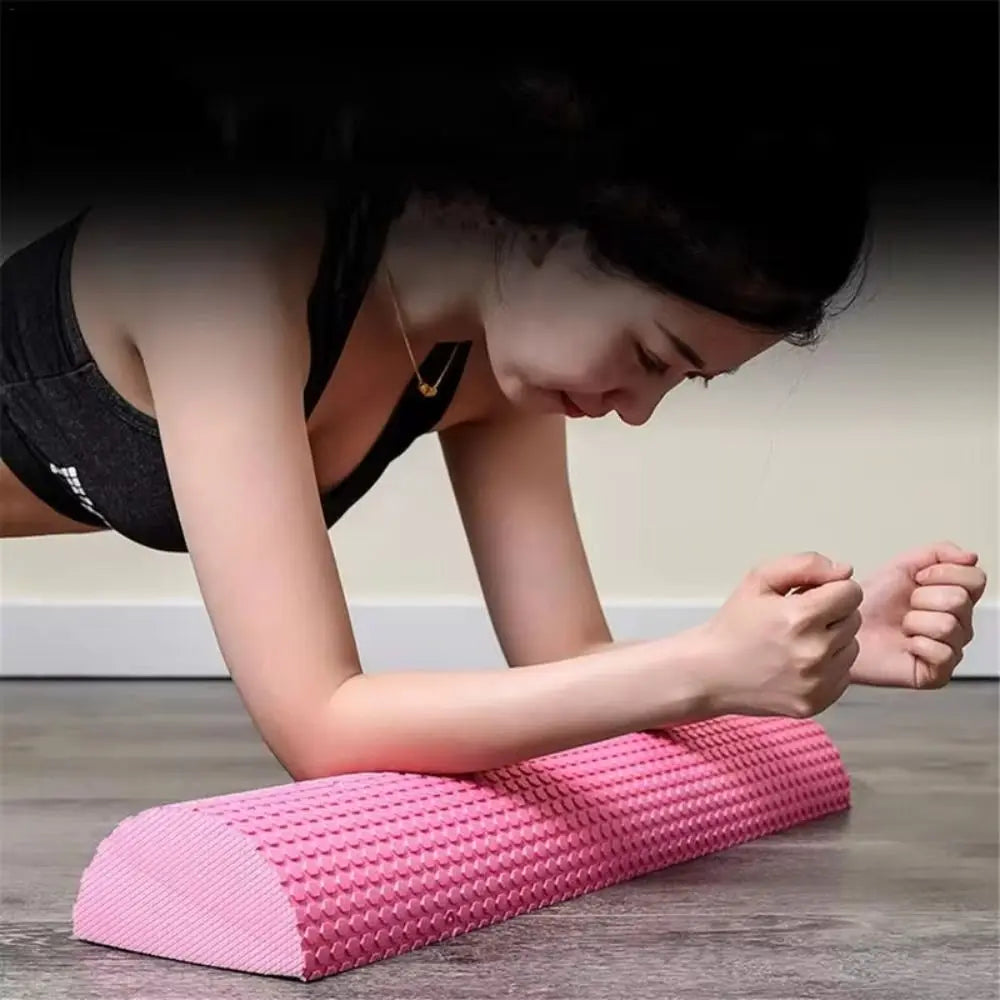 Half Round 30cm EVA Massage Foam Roller Yoga Pilates Fitness Balance Yoga Blocks With Massage Floating Point Yoga Pilates Roller