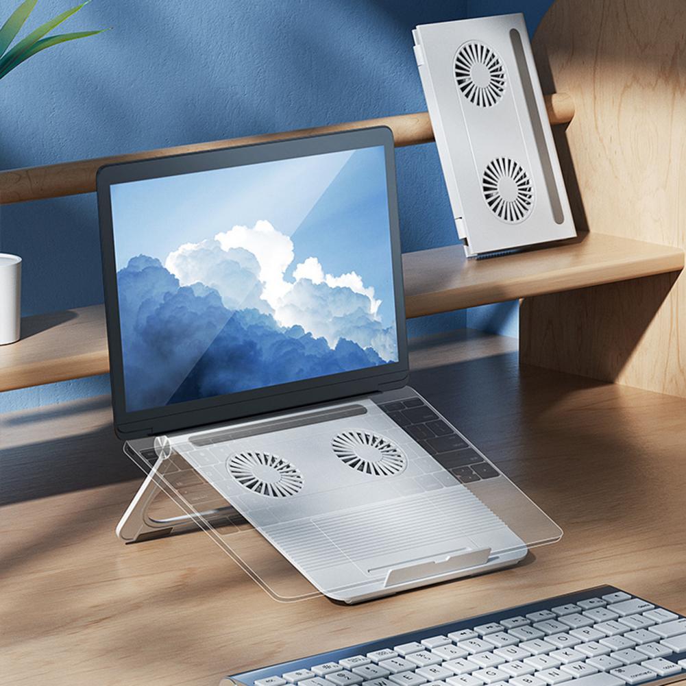Laptop Cooler Silent Computer Cooling Fans Slim Portable Laptop Cooler Mute Base Game Laptop Stable Stand Laptop Air Cooling