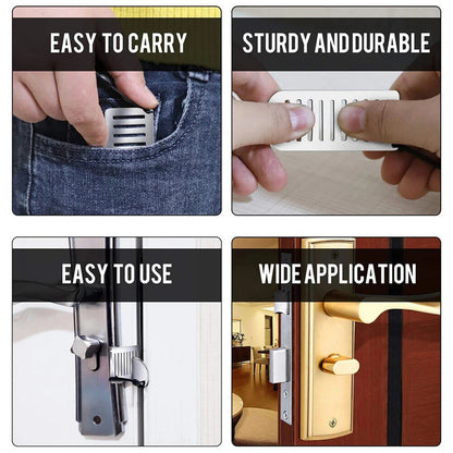 Portable Door Lock Hardware Safe Security Tool For Home Privacy Travel Hotel Anti Theft Anti Lock Home Hotel Door Blocking