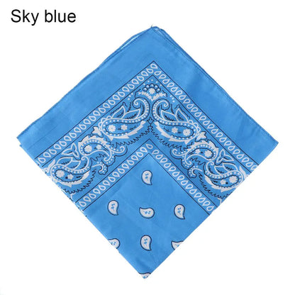 Sports Supplies Handkerchief Neck Scarf Printed Square Scarves Paisley Bandana Hair Band Wristband