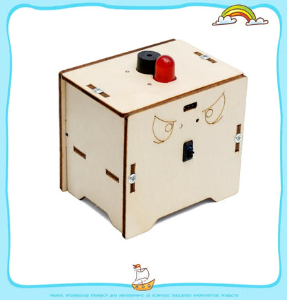 Toy Object Immobilizer DIY Technology Experimental Alarm Material Kit Wooden Puzzle Interactive Game Educational Set G260