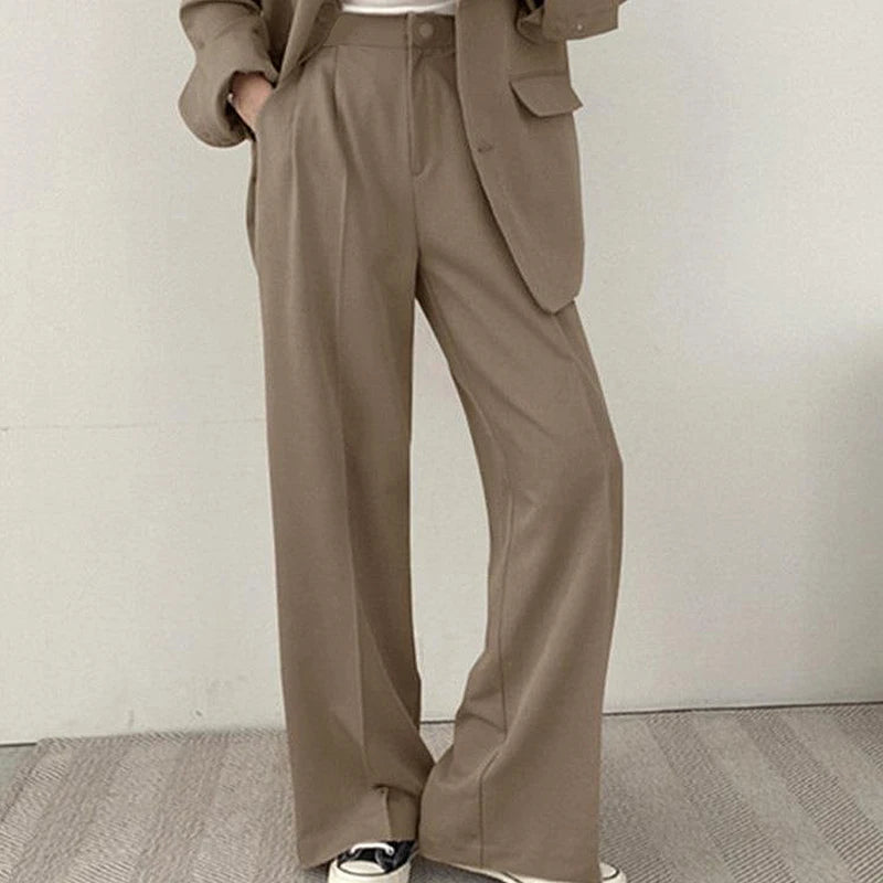 Suit Jacket Casual Office Lady Elegant Solid Single-breasted Women Blazer