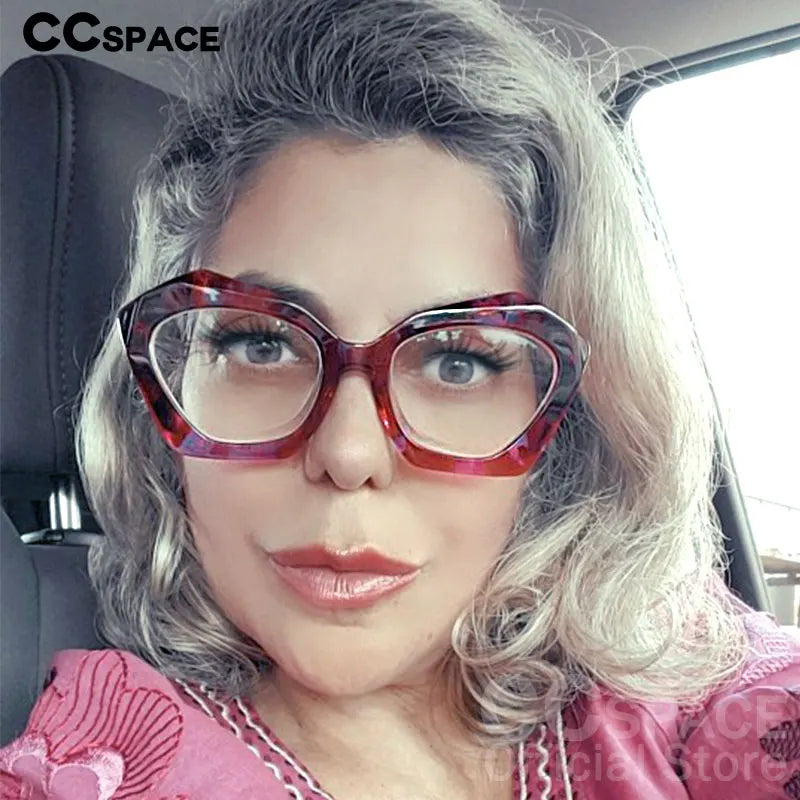 54325 Sexy Ladies Cat Eye Acetate Floral Glasses Frames Butterfly Frame Women Fashion Glasses Frame