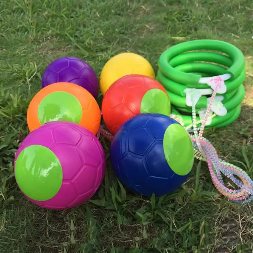 Foot Hoop Ball Foot Jumping Ball on String Exercise Sports Reaction Training Ball Skip Ropes Sports Height Growth
