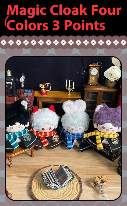 10cm Cotton Doll Academy Magic Cloak Series Doll Clothes Doll Doll Universal Kawaii Hooded Set Dress Up